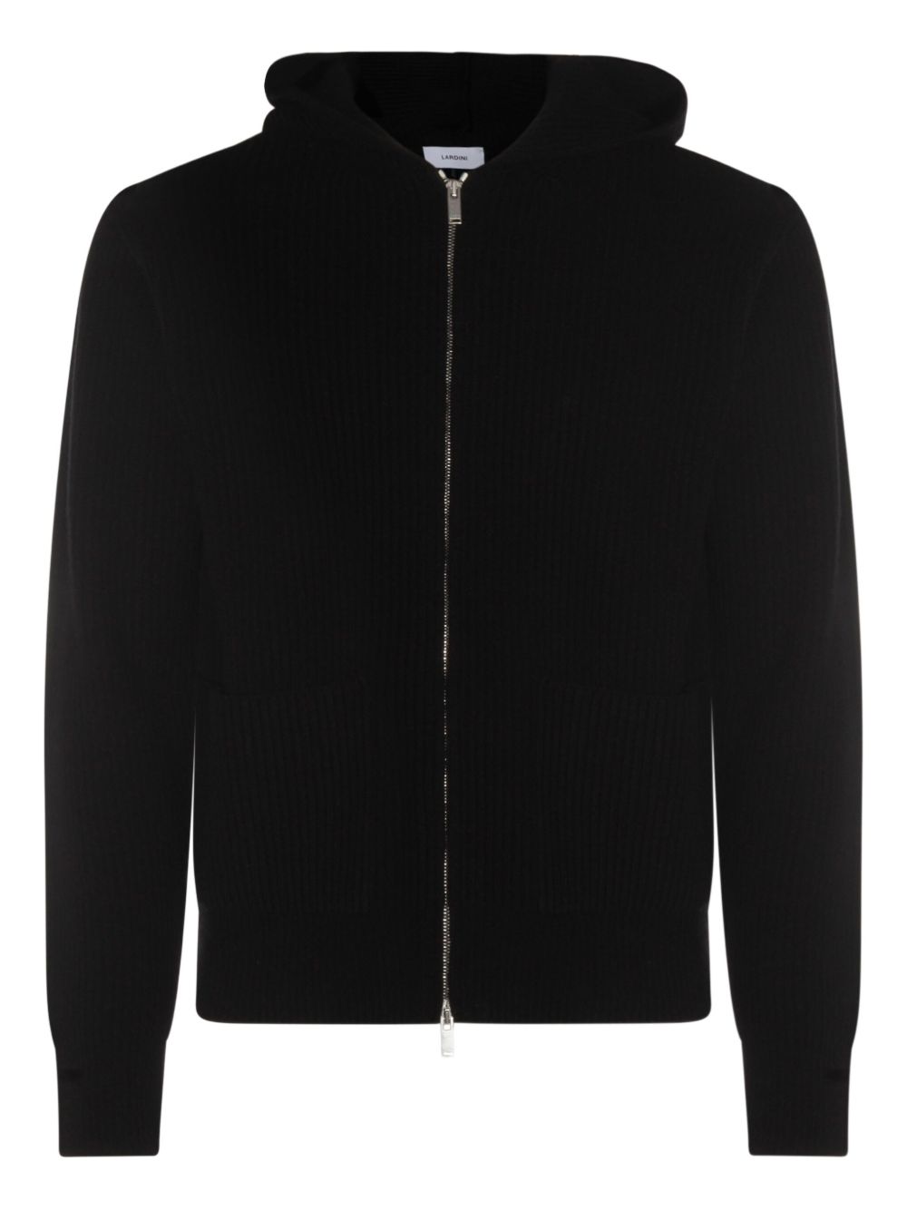 LARDINI Ribbed Wool Hoodie for Men