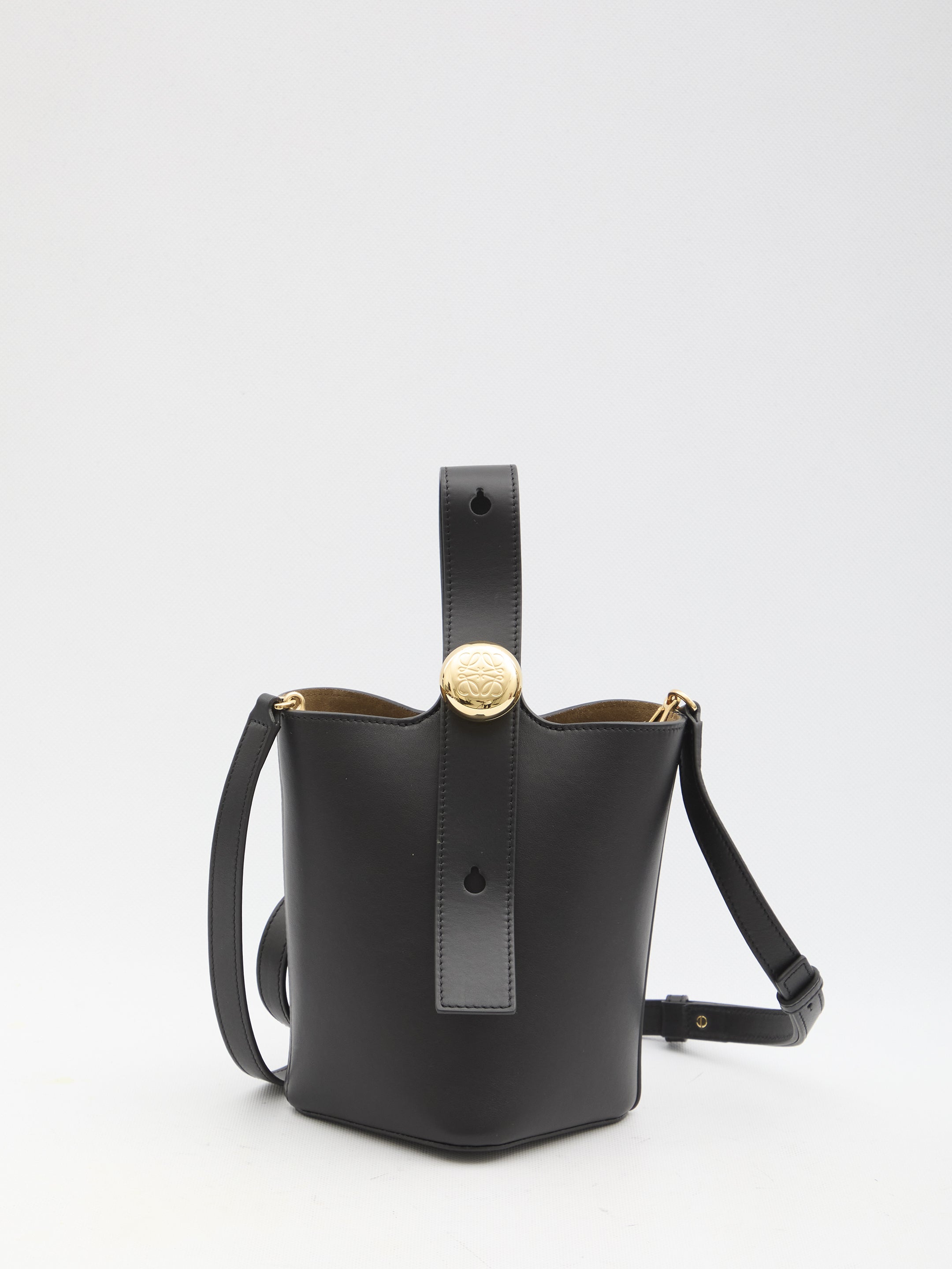 LOEWE Mini Pebble Bucket Handbag - 19.5x16x16cm