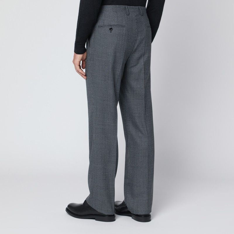 LARDINI Classic Virgin Wool Trousers for Men - FW25