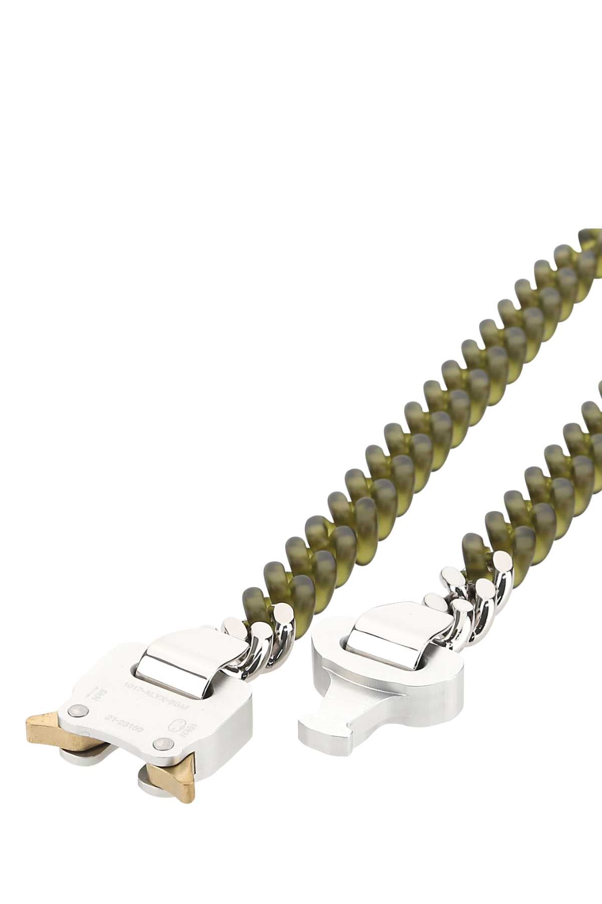 1017 ALYX 9SM Two-Tone Nylon and Metal Necklace