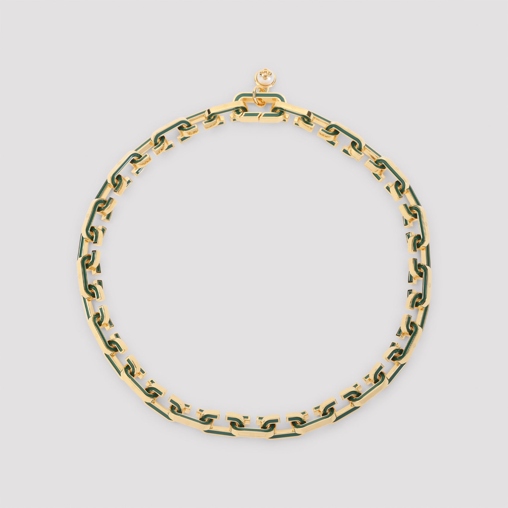 CASABLANCA Enamel C Link Necklace