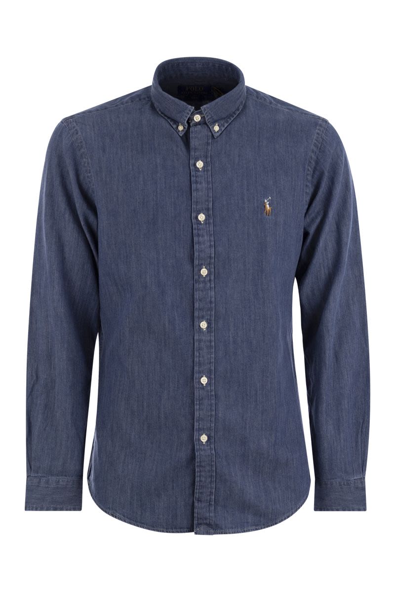 POLO RALPH LAUREN Slim Fit Denim Sport Shirt for Men