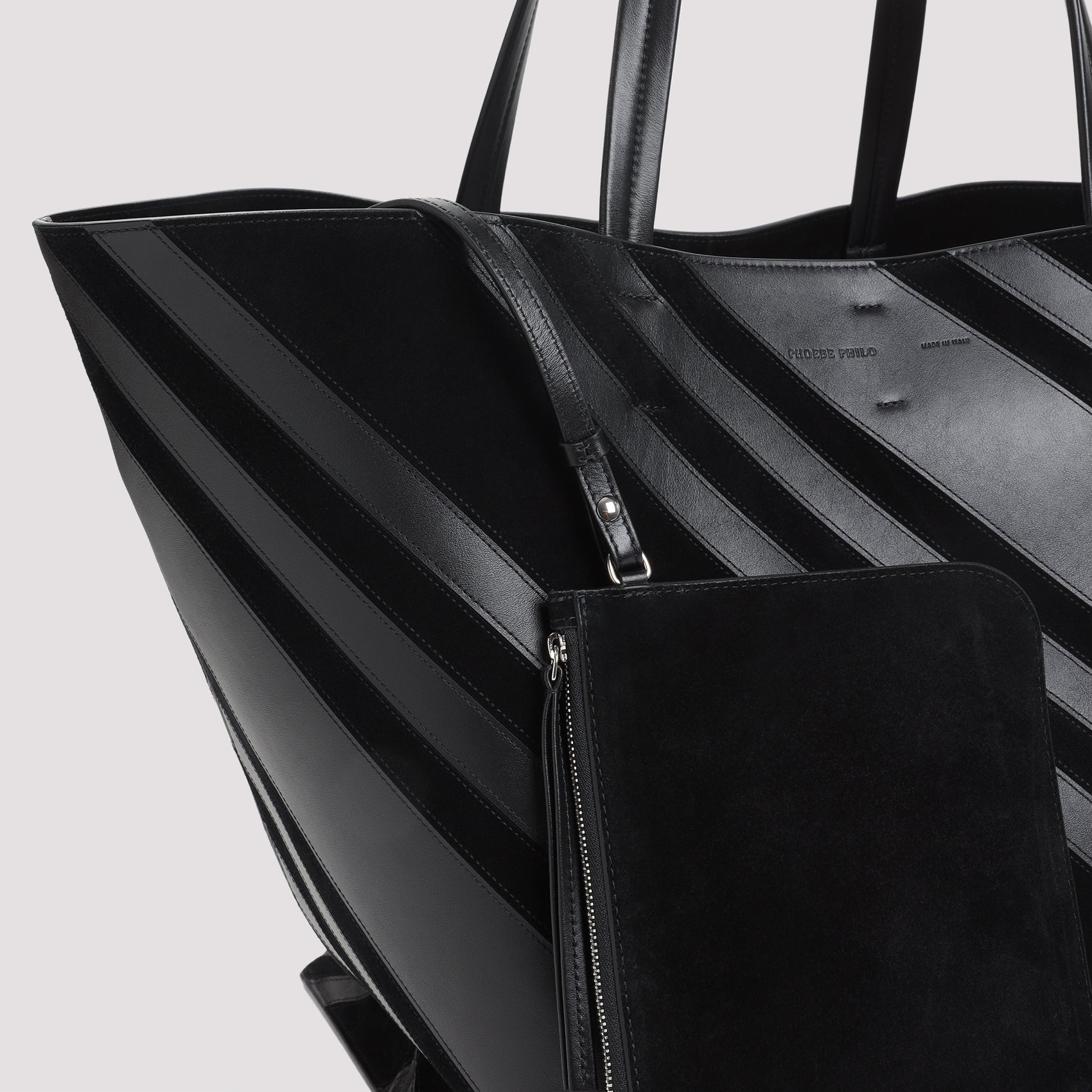 PHOEBE PHILO Mini Leather Basket Shoulder Handbag - FW25