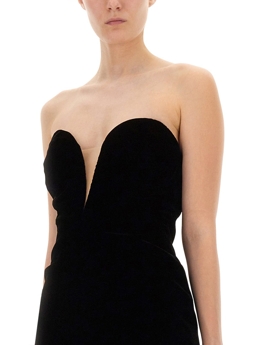 TOM FORD Elegant Velvet Cocktail Dress - Fitted Cut
