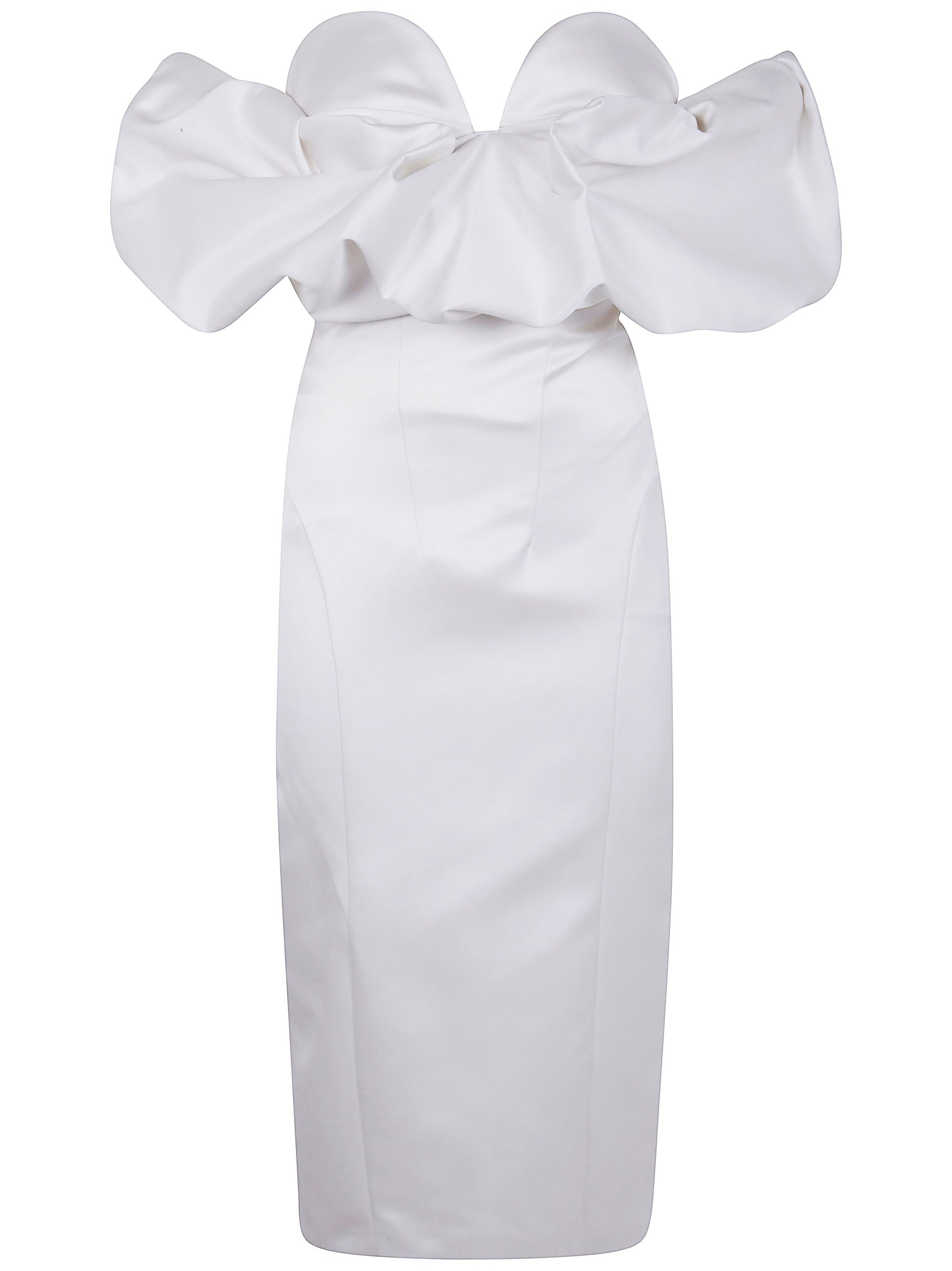 ELISABETTA FRANCHI Strappy Satin Mini Dress