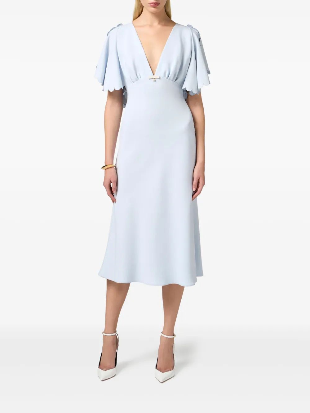 ELISABETTA FRANCHI Elegant Crepe Midi Dress for Women