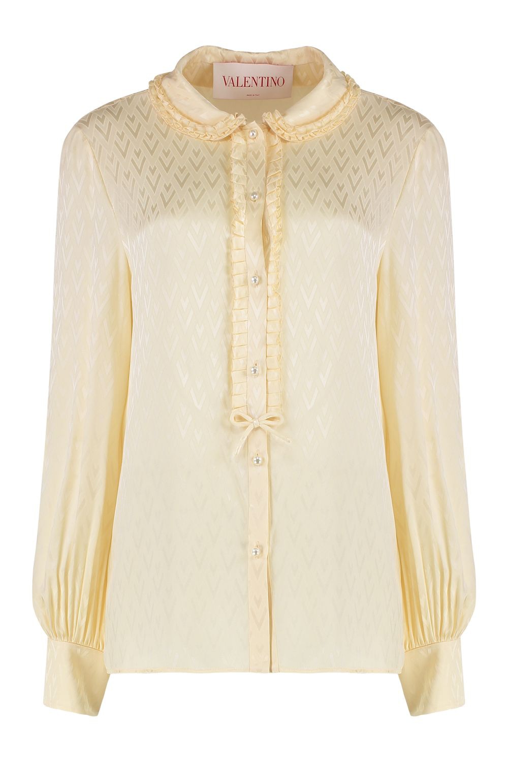 VALENTINO GARAVANI Ruffled Silk Shirt