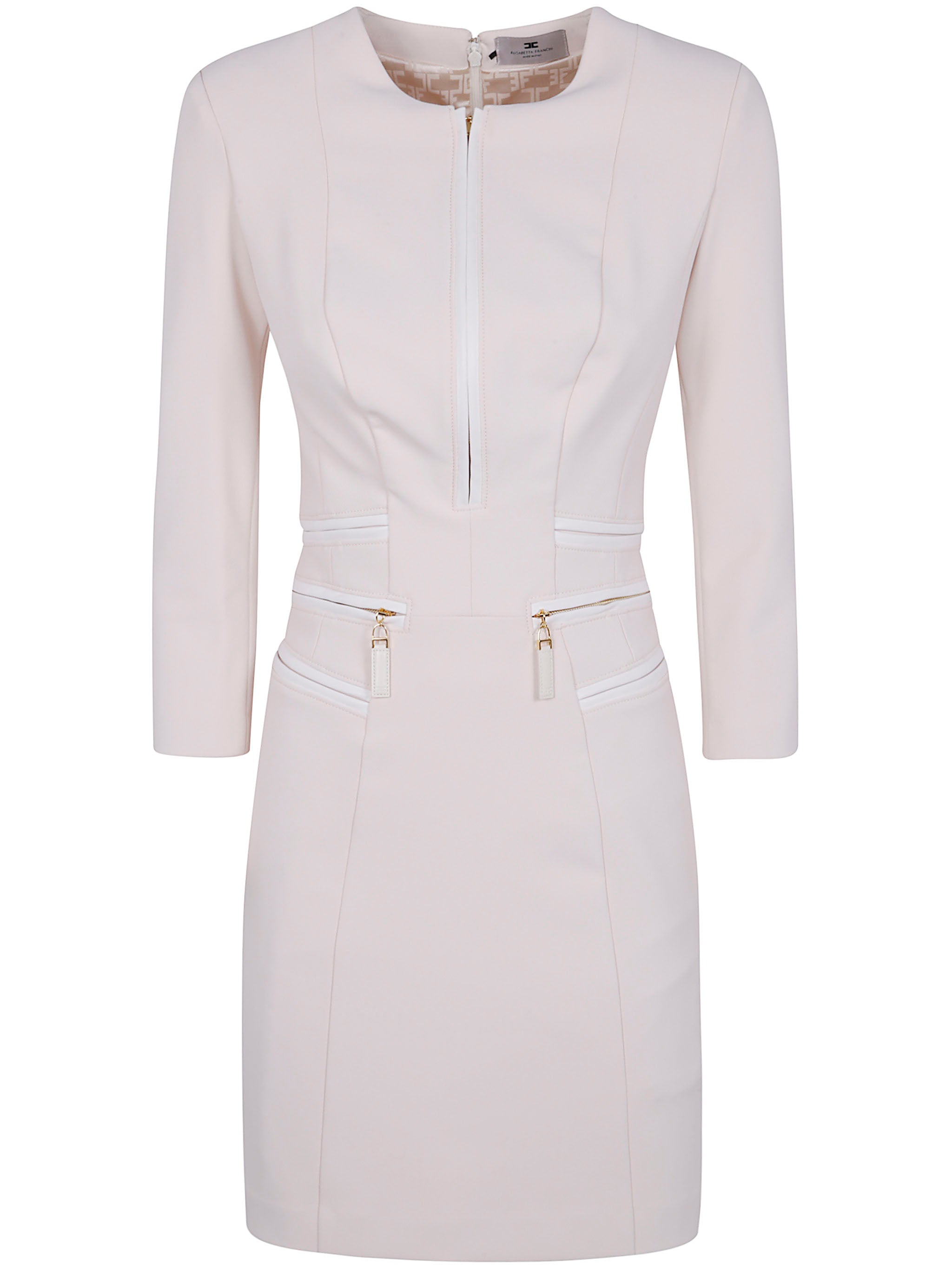 ELISABETTA FRANCHI Double Crepe Stretch Dress