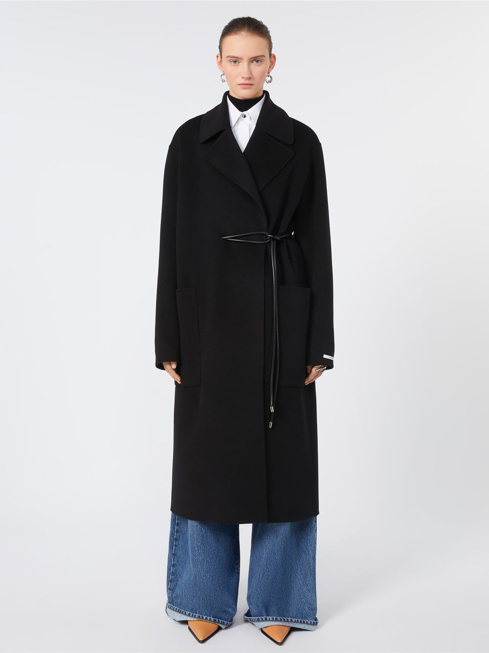 MAX MARA SPORTMAX Waist-Tied Wool Jacket