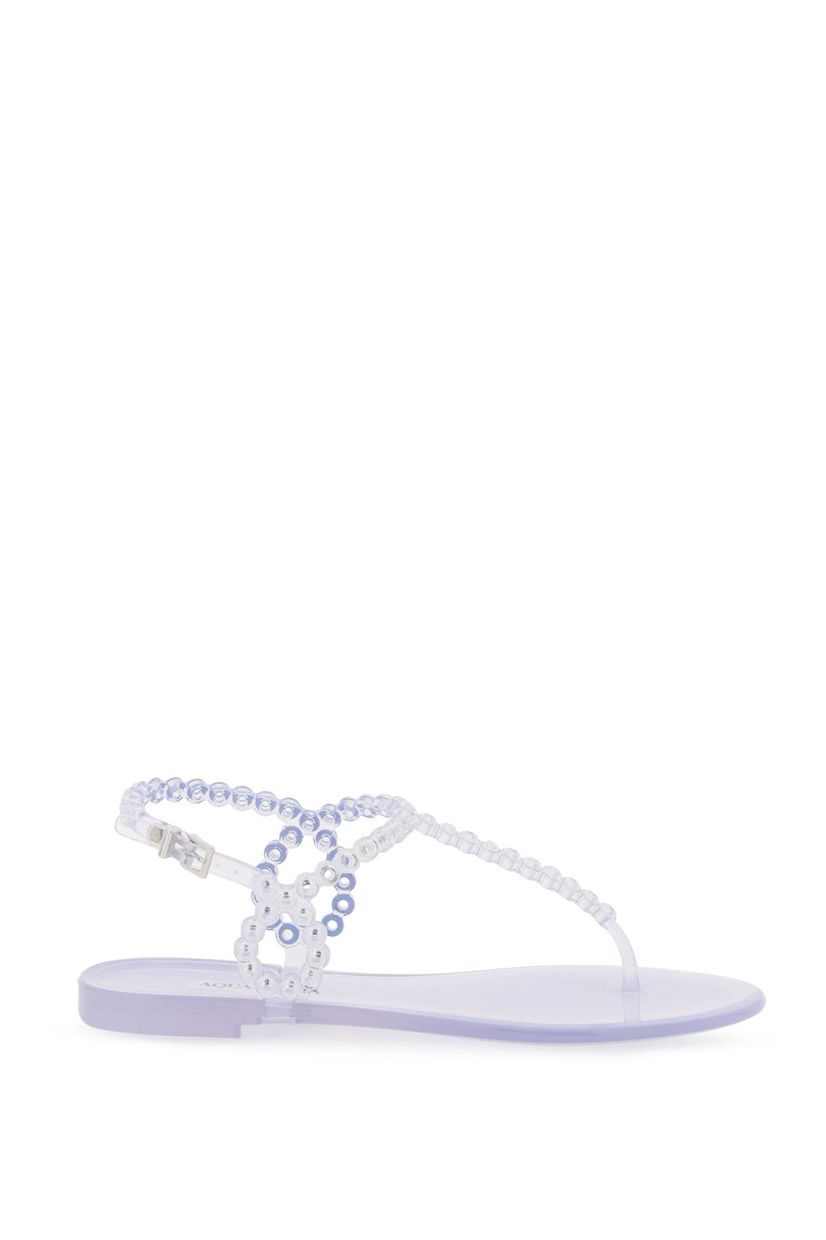 AQUAZZURA Almost Bare Crystal Jelly Sandal FL - Women's Mini Sandals for SS25