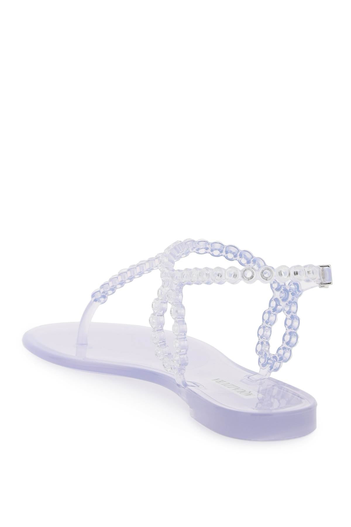 AQUAZZURA Almost Bare Crystal Jelly Sandal FL - Women's Mini Sandals for SS25