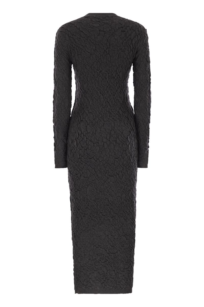 FABIANA FILIPPI Slim Dress with Embossed Finish