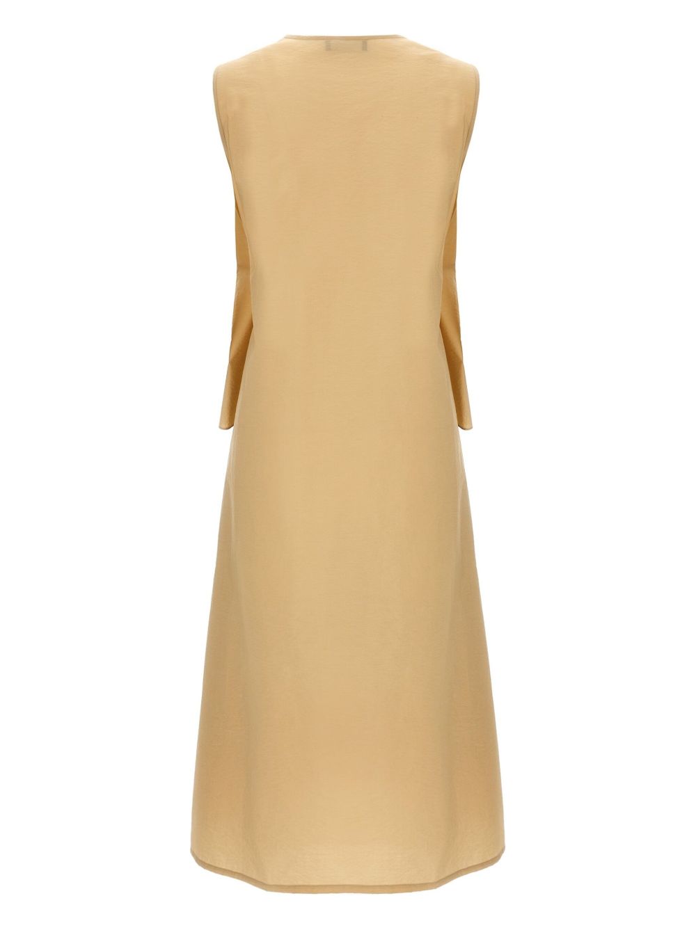 FABIANA FILIPPI Sleeveless Midi Dress with Knot and Cut-Out Details