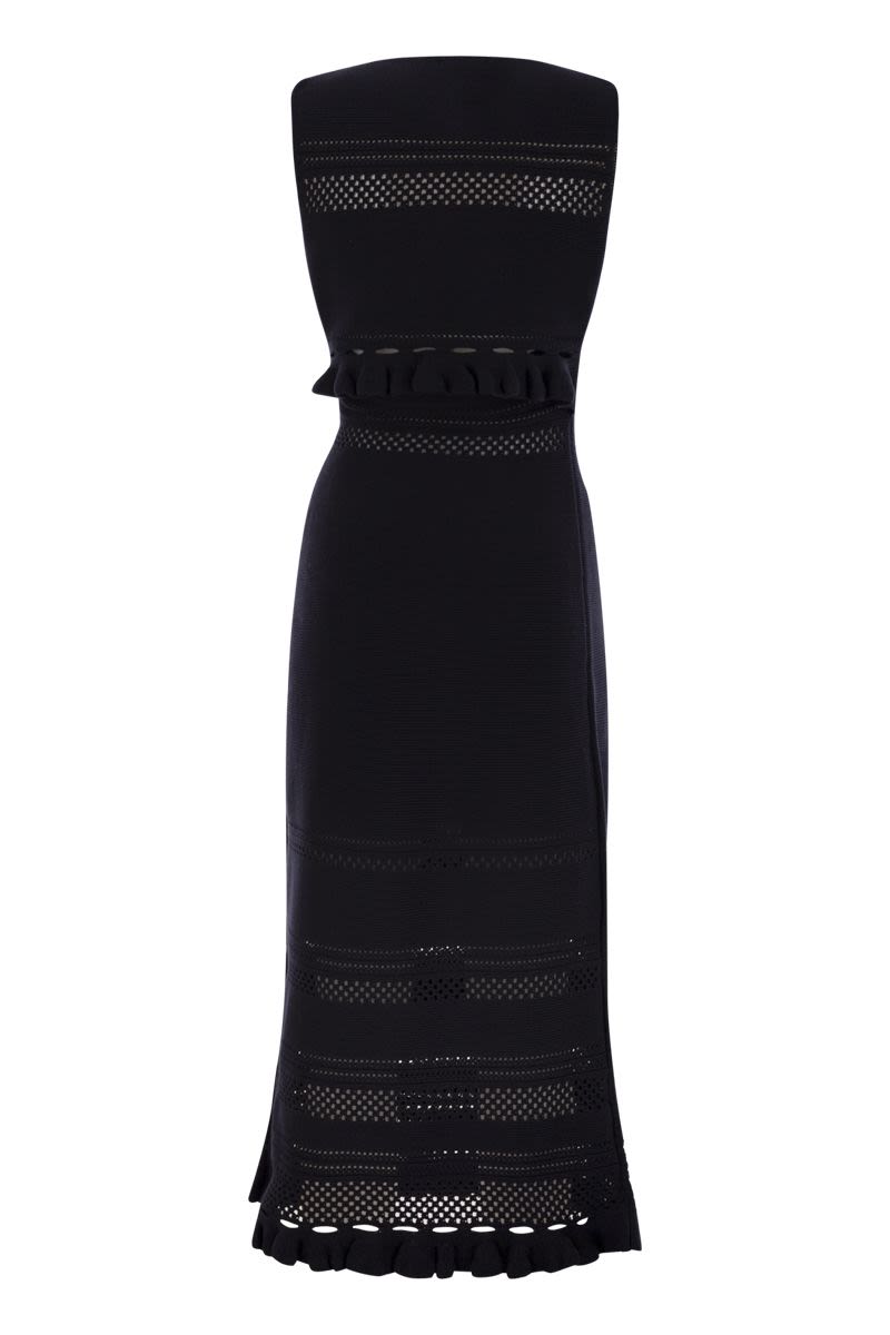 FABIANA FILIPPI Sleeveless Cotton Boat-Neck Dress