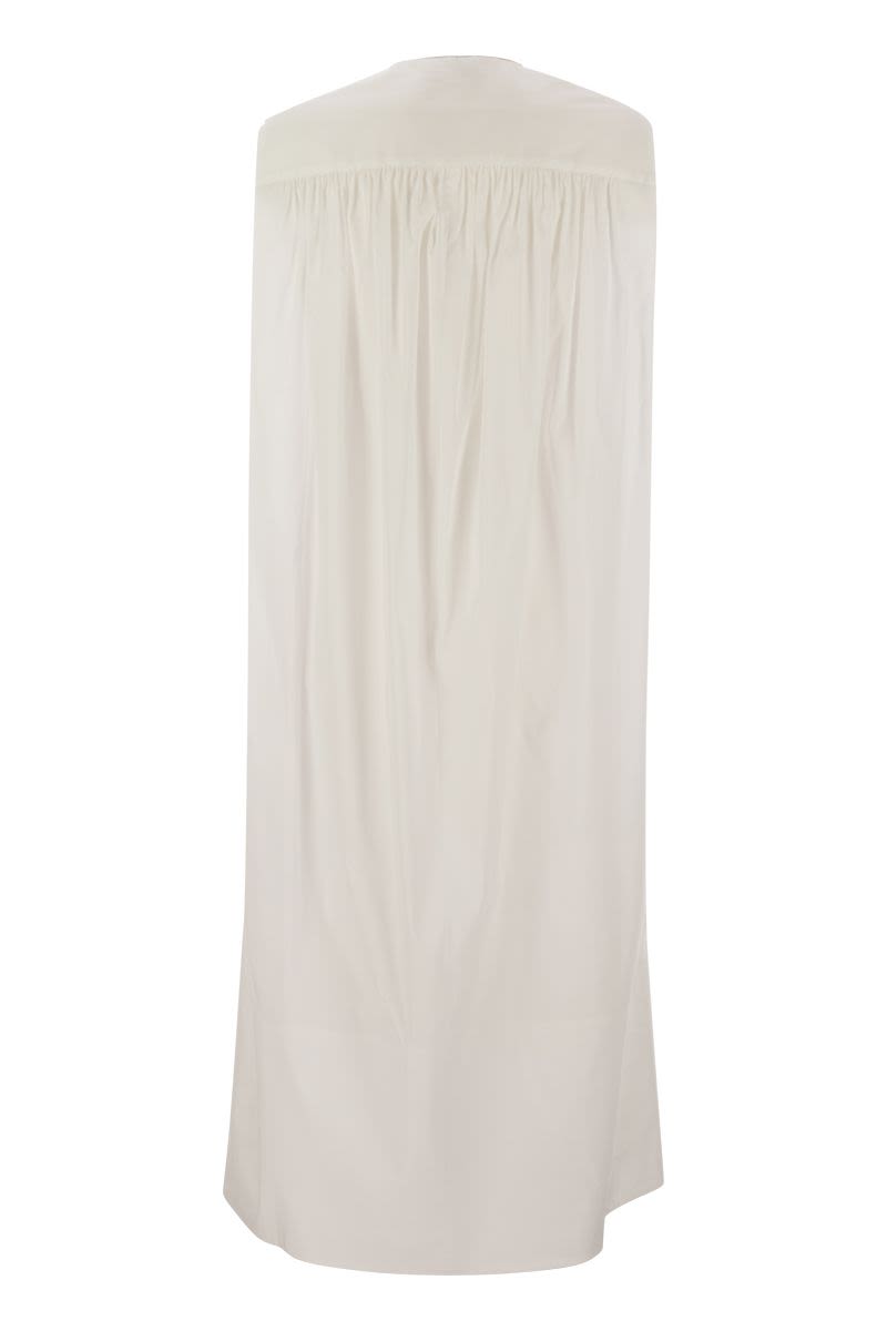 FABIANA FILIPPI Sleeveless Cotton-Blend Mini Dress with Diamond Detail