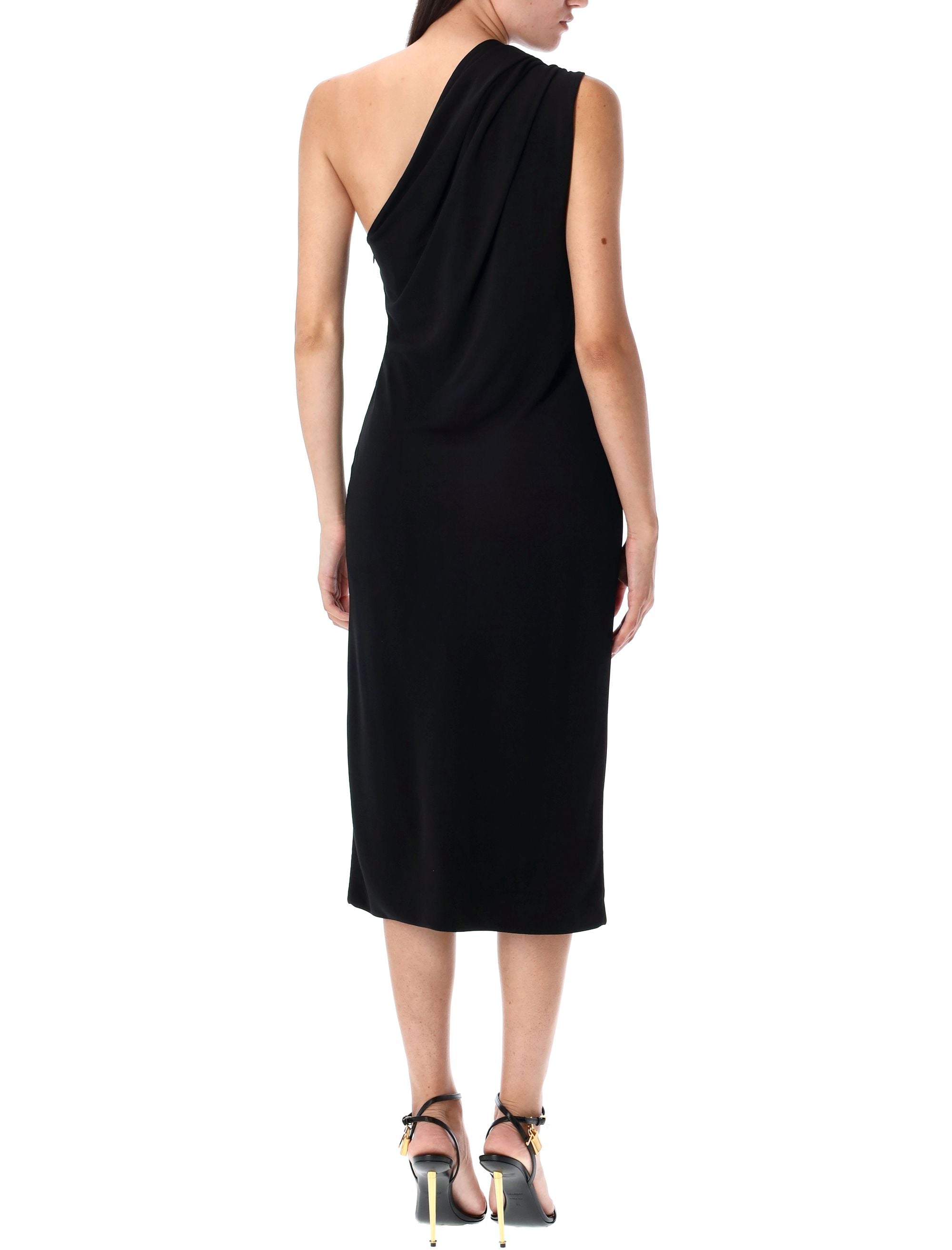 TOM FORD Elegant One Shoulder Midi Dress
