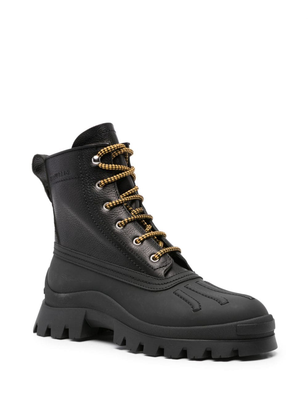 DSQUARED2 Leather Lace-Up Ankle Boots for Men