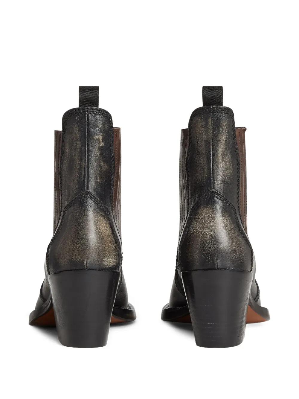 DSQUARED2 Men's Cowboy Ankle Boots with Heel