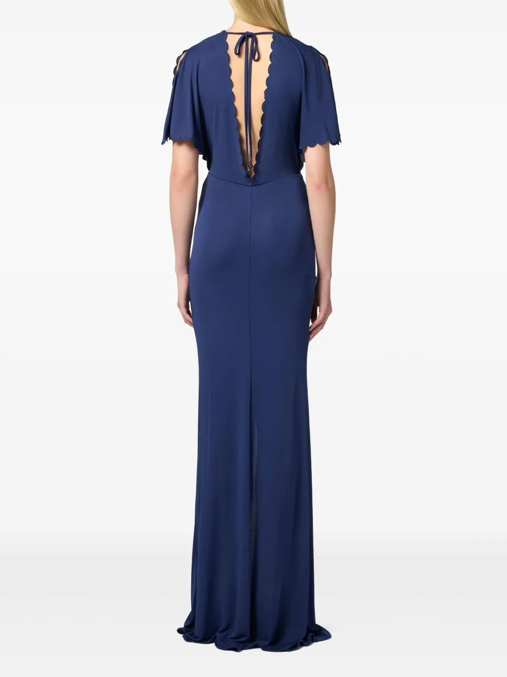 ELISABETTA FRANCHI Elegant Mini Dress with Sleeve Details