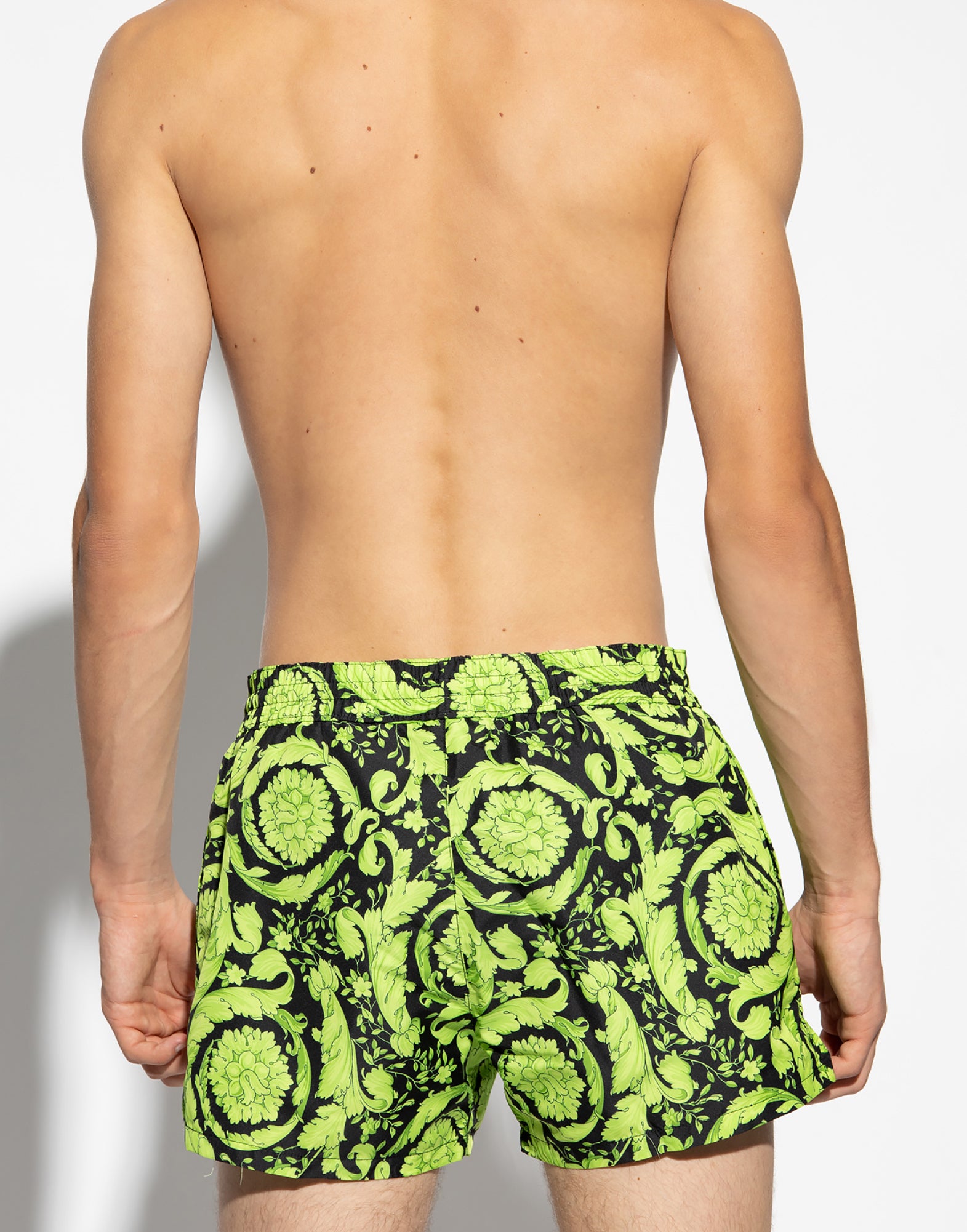 VERSACE Baroque Print Logo Swim Shorts