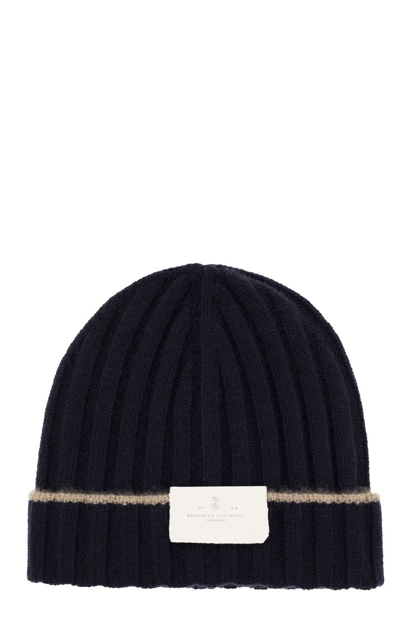 BRUNELLO CUCINELLI Cashmere Knit Beanie - English Rib Design