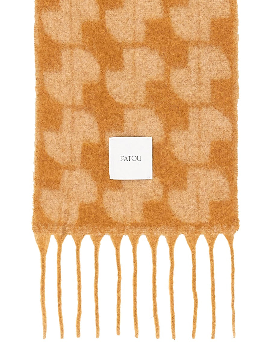 PATOU Luxury Alpaca Blend Scarf for Women - FW24 Collection