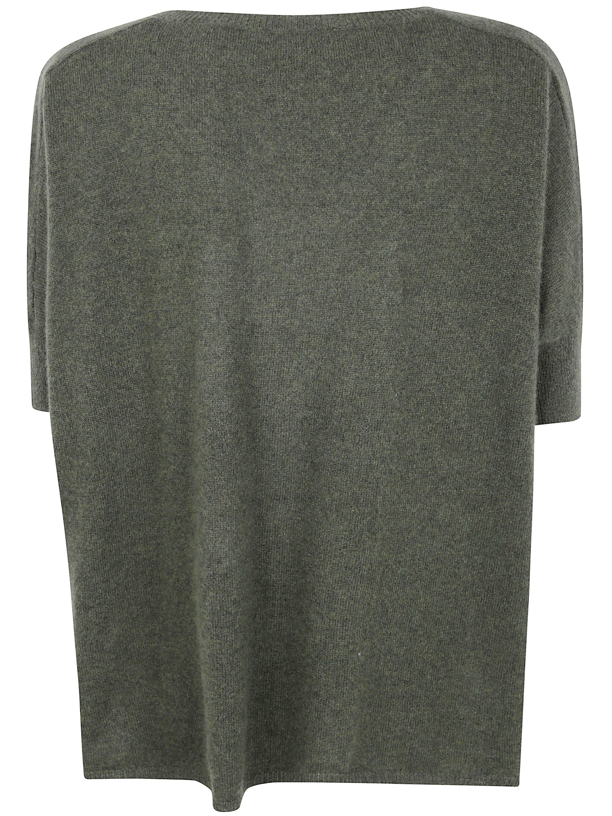 ABSOLUT CASHMERE Oversized Short Sleeves V Neck Cashmere Sweater