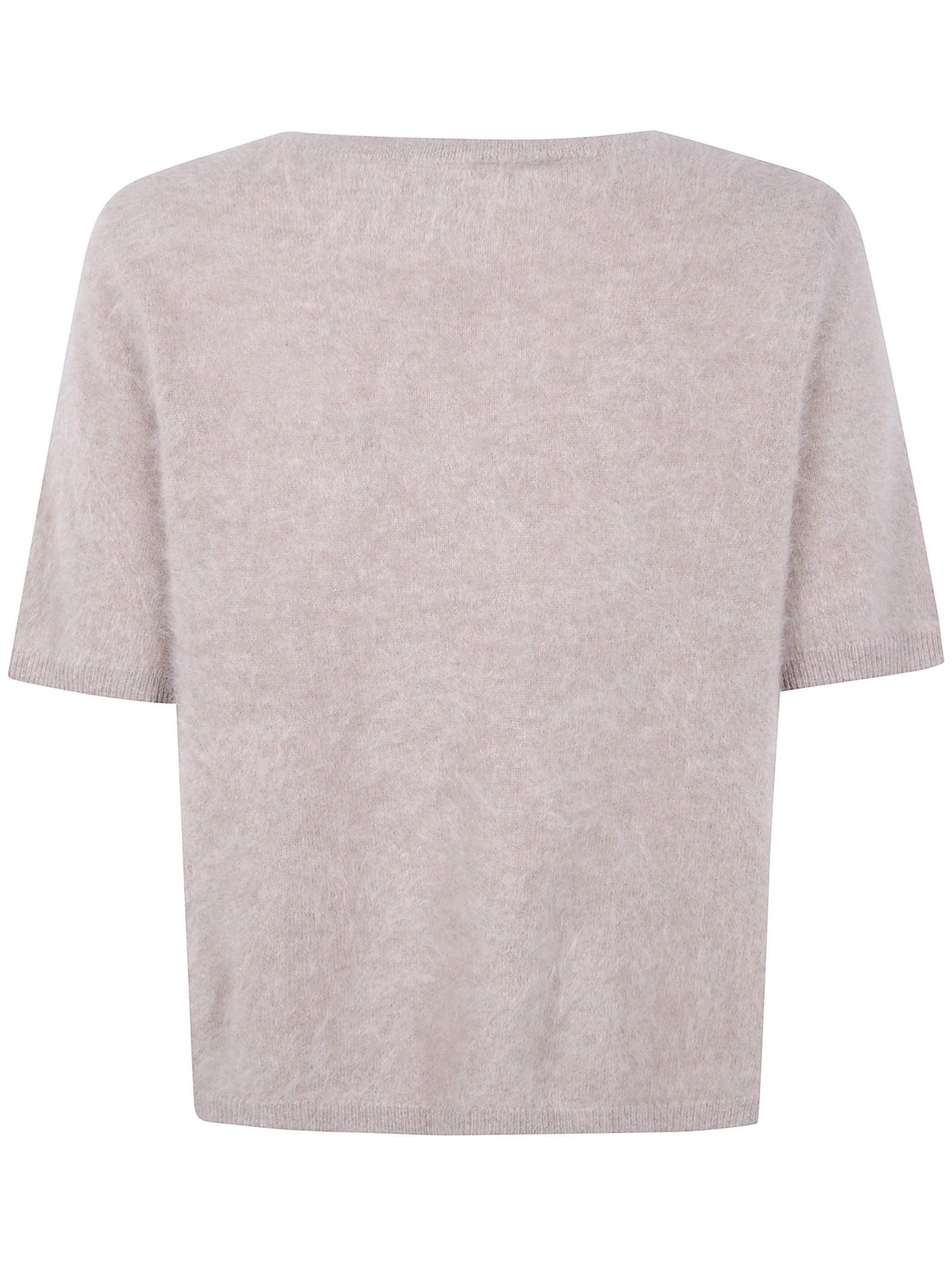 ABSOLUT CASHMERE Chic Short Sleeves V Neck Cashmere Sweater