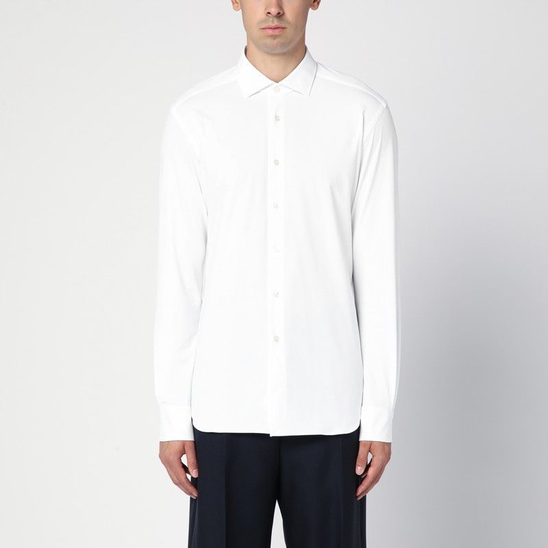 XACUS Slim-Fit Twill Active Shirt - Long Sleeve