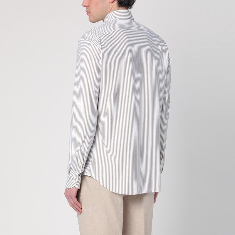 XACUS Classic Striped Long-Sleeve Shirt for Men