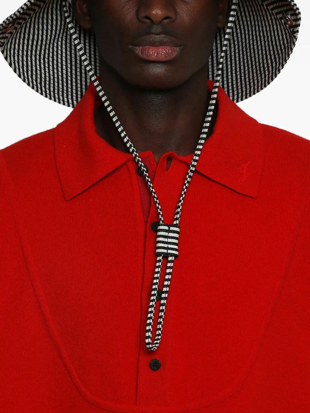 JACQUEMUS Striped Wide Brim Hat