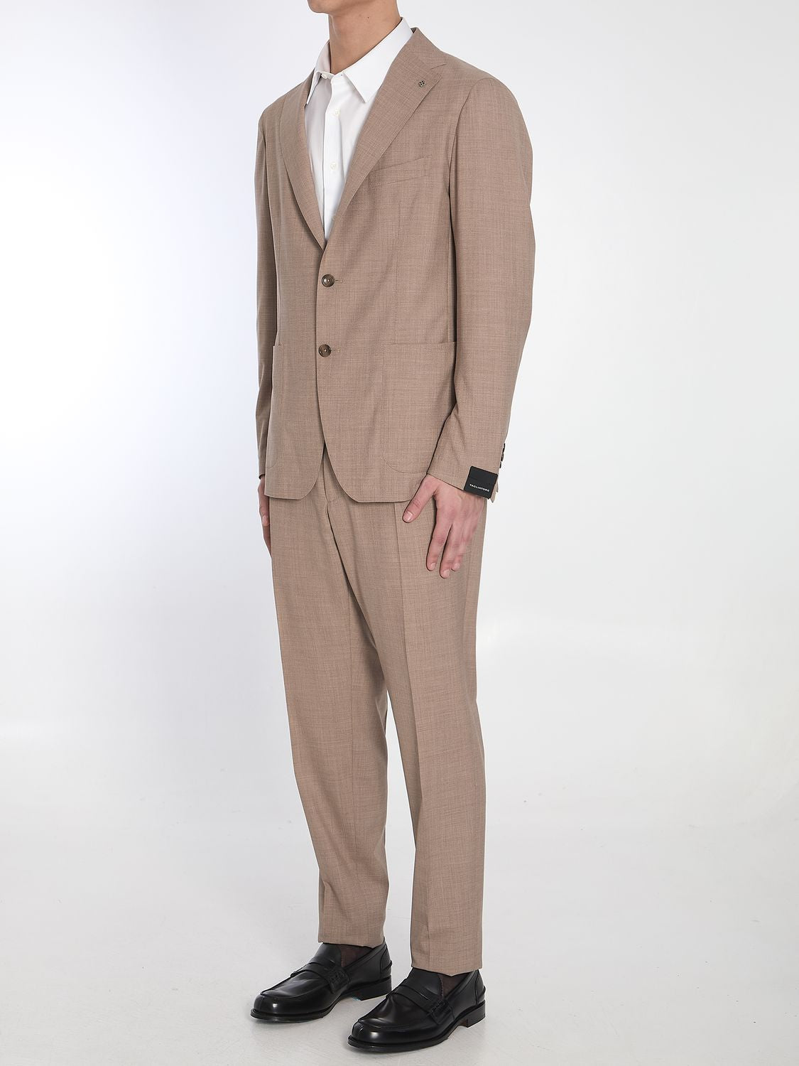 TAGLIATORE Men's Two-Piece Suit in Wool and Silk Blend - Size 52