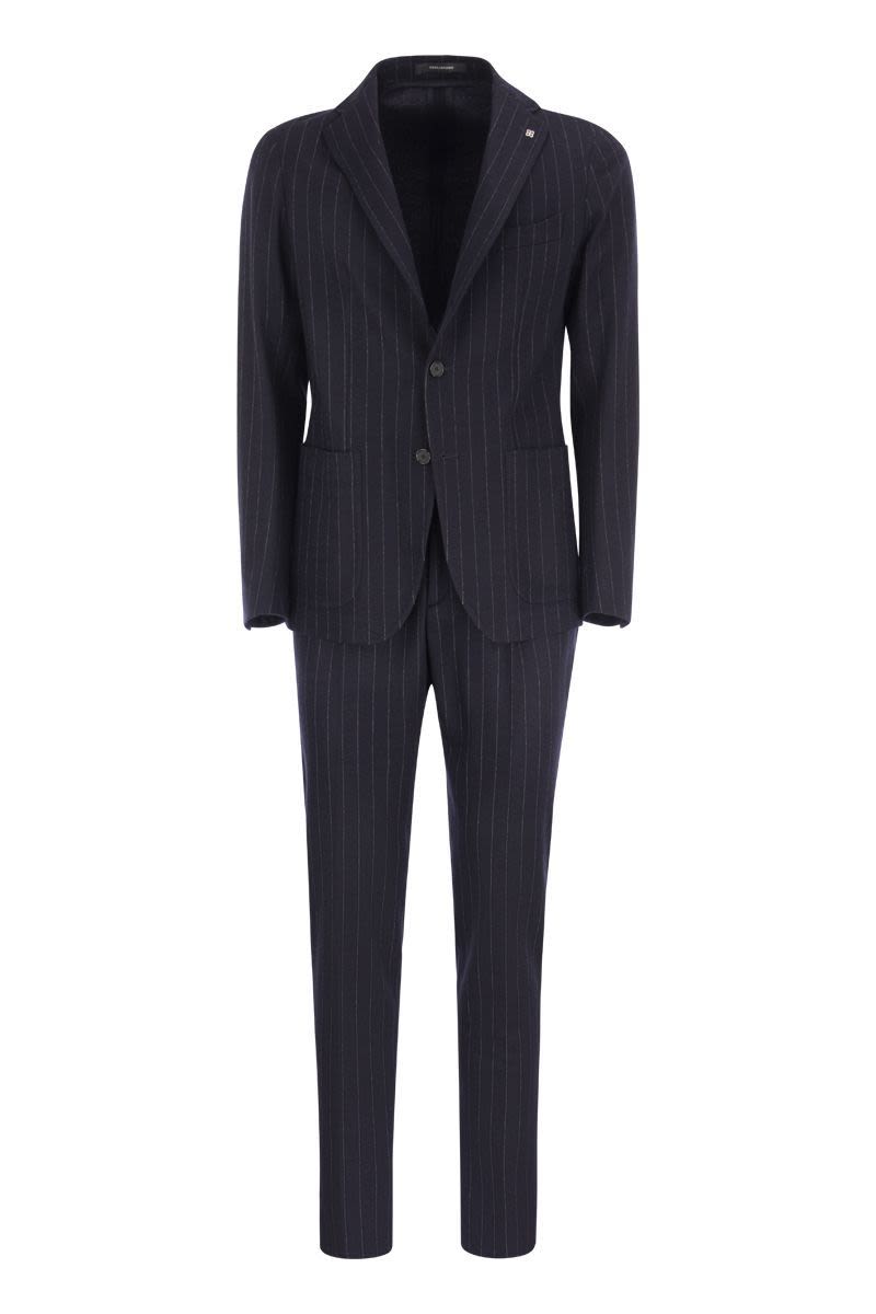 TAGLIATORE Men's Slim Fit Pinstripe Suit