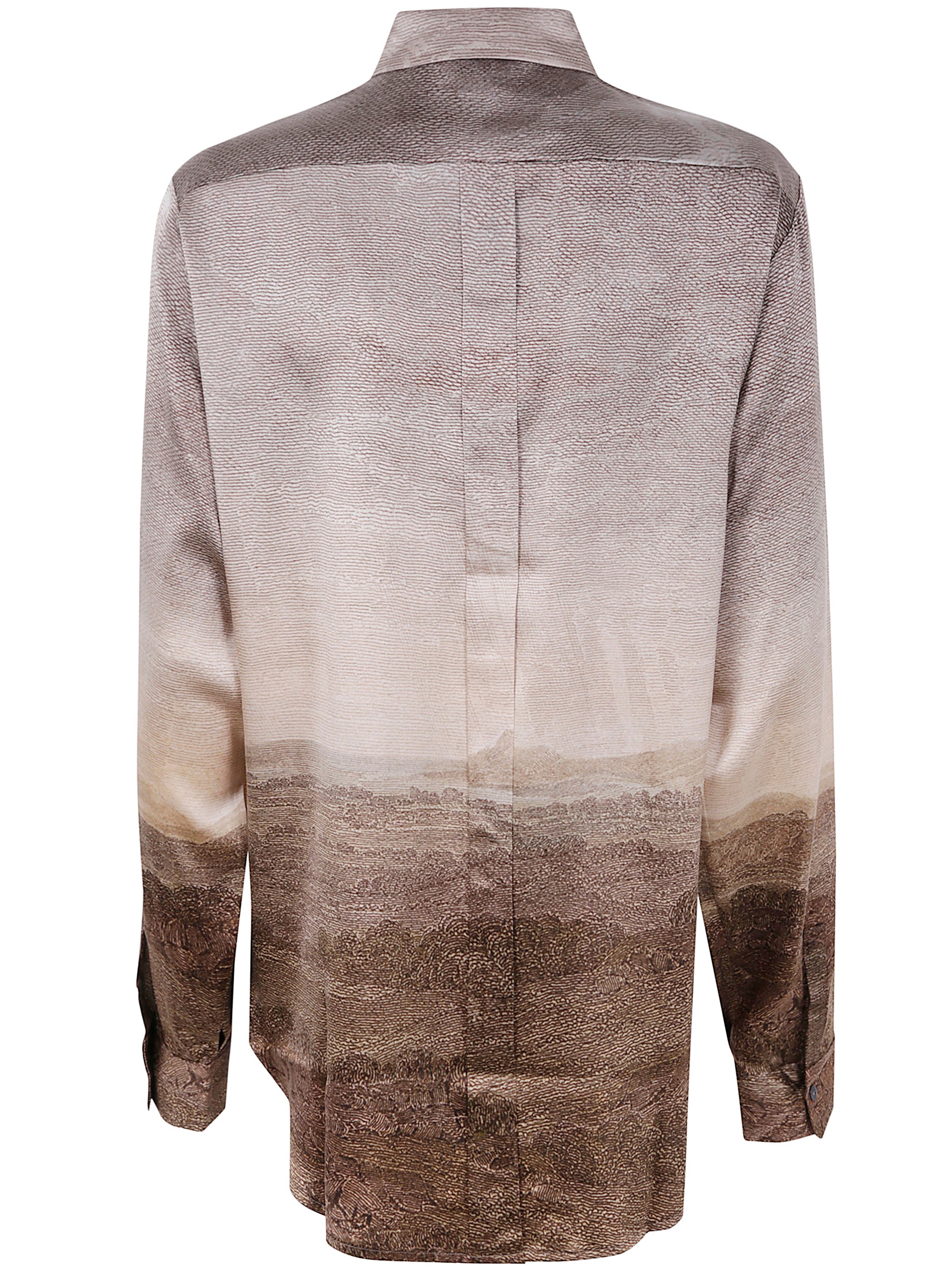 PIERRE LOUIS MASCIA Longsleeve Silk Blend Shirt