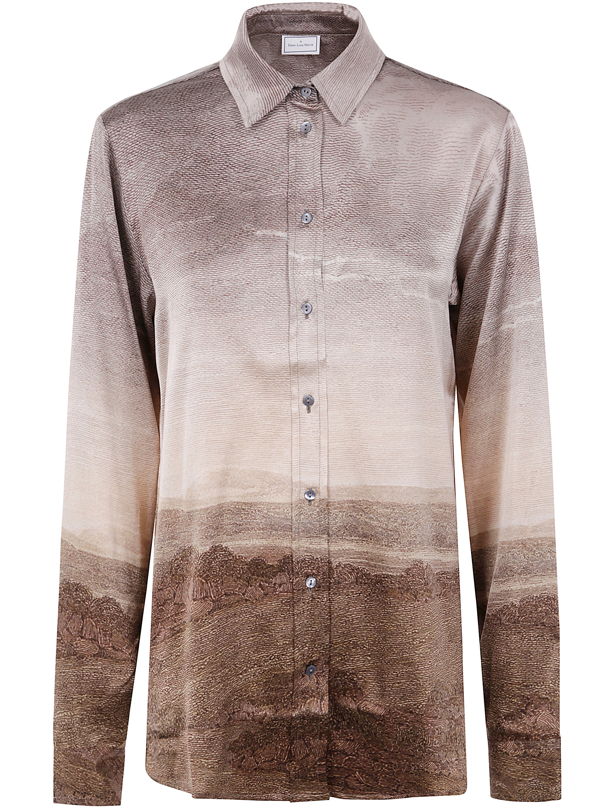 PIERRE LOUIS MASCIA Longsleeve Silk Blend Shirt