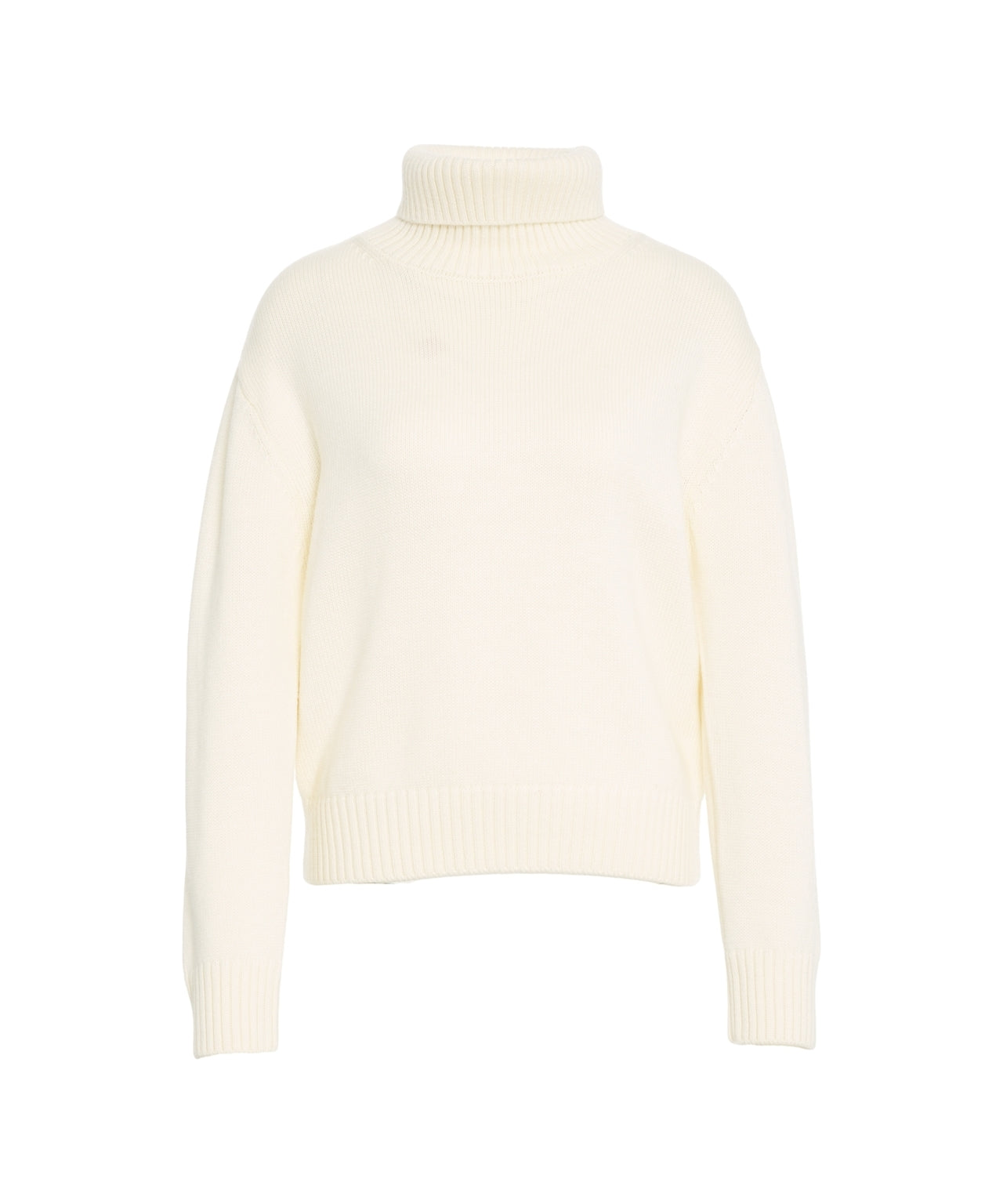ADD High-Neck Ribbed Pullover for Women