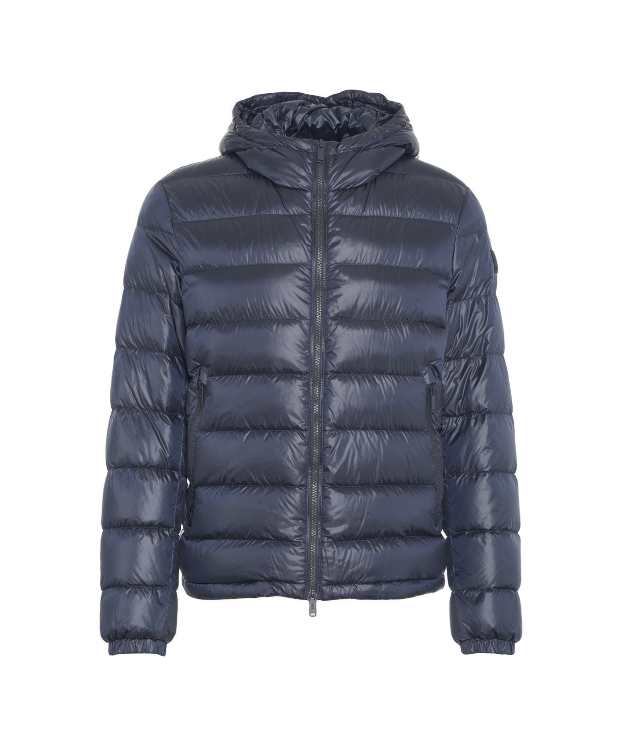 ADD Quilted Down Jacket with Fixed Hood for Men