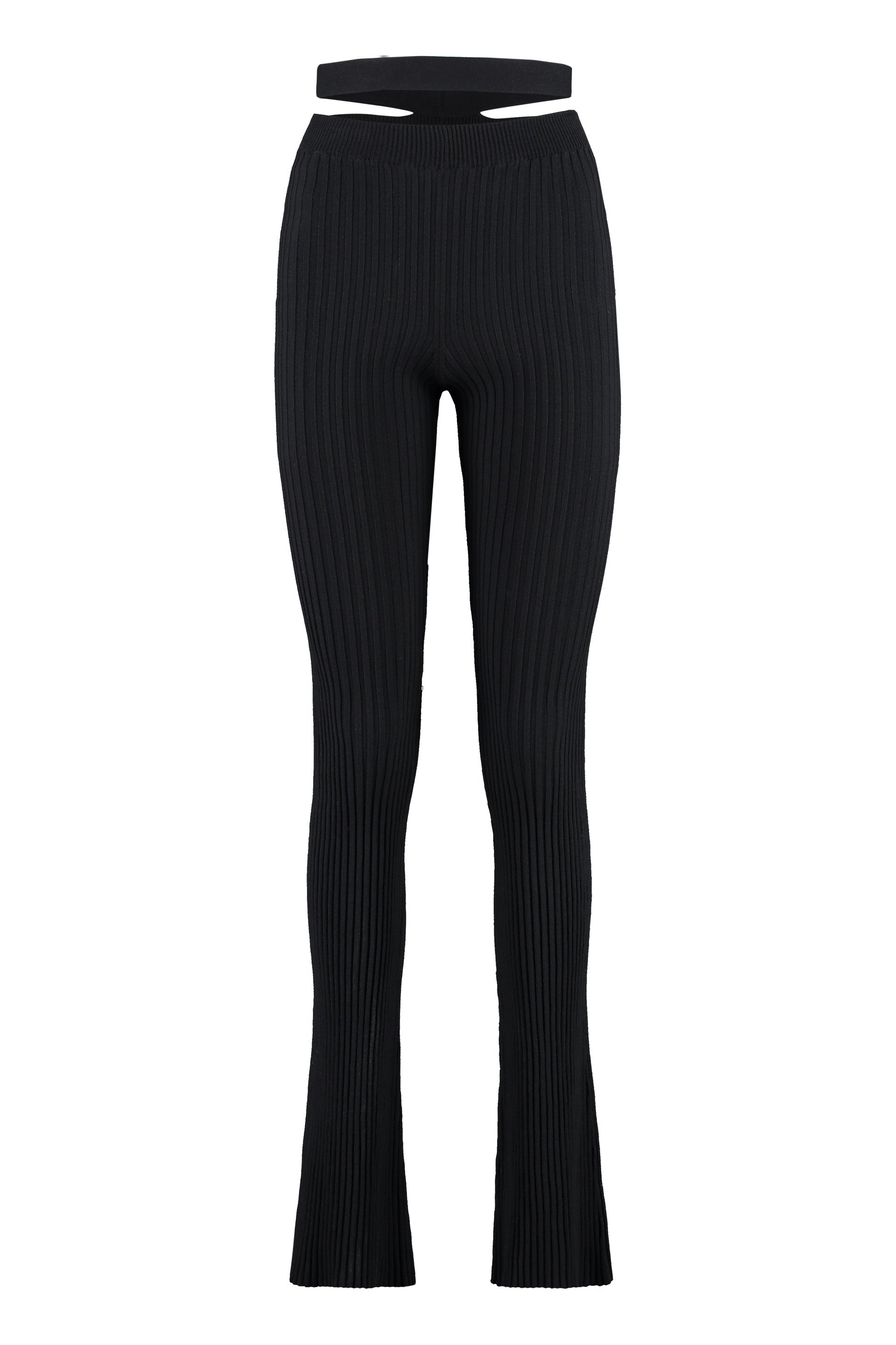 ANDREADAMO Flared Leg Knit Trousers
