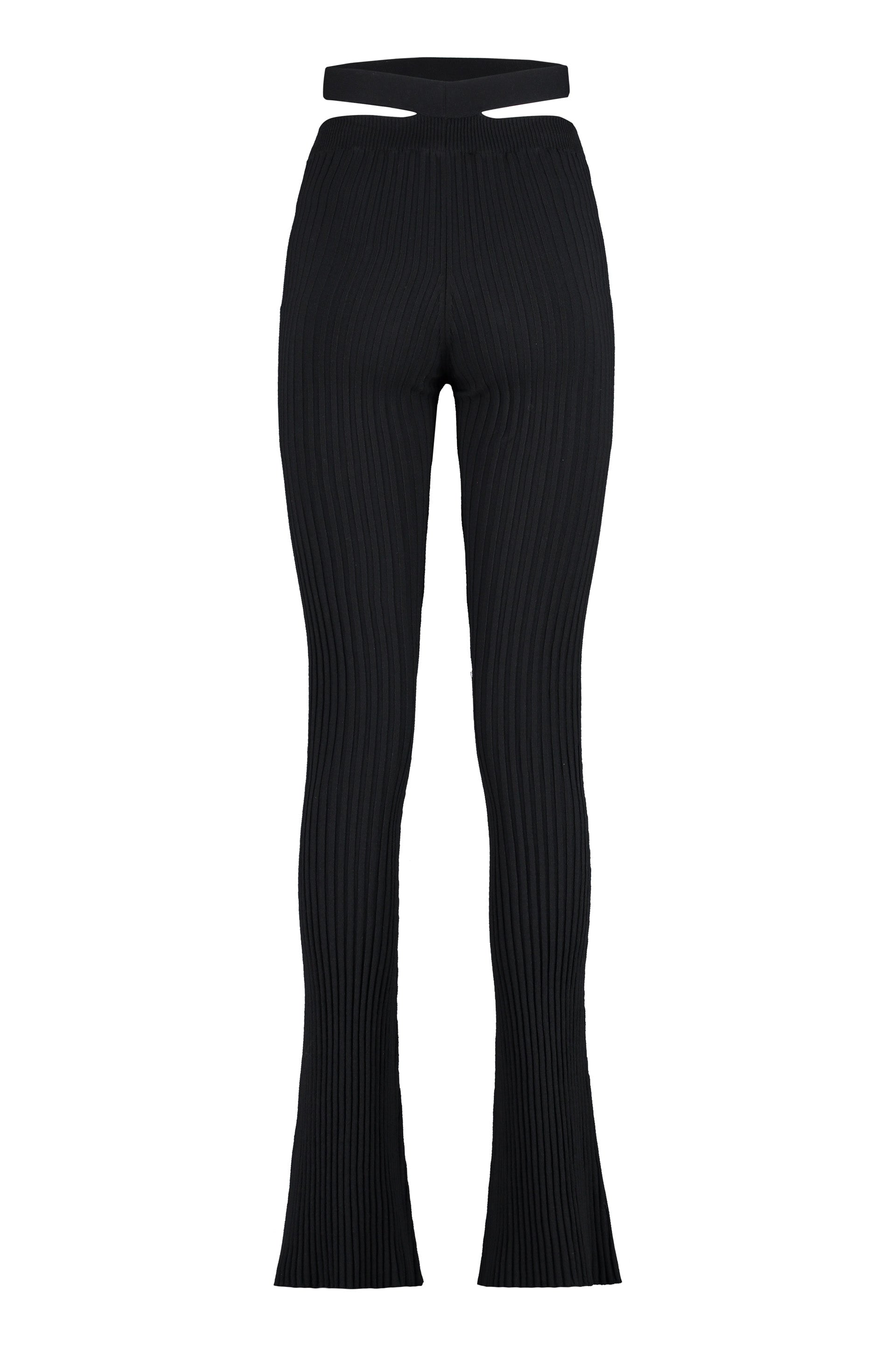 ANDREADAMO Flared Leg Knit Trousers
