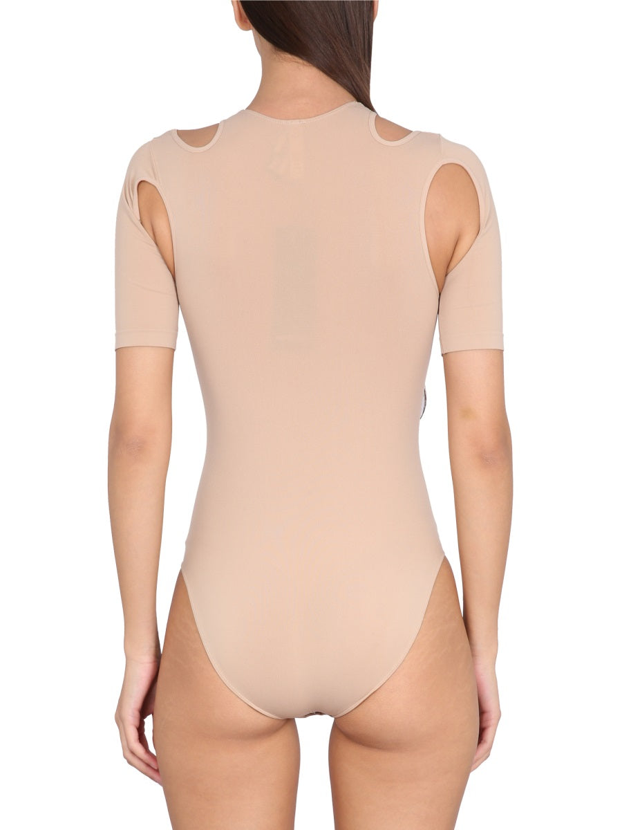 ANDREADAMO Women’s Mini Snap Button Bodysuit