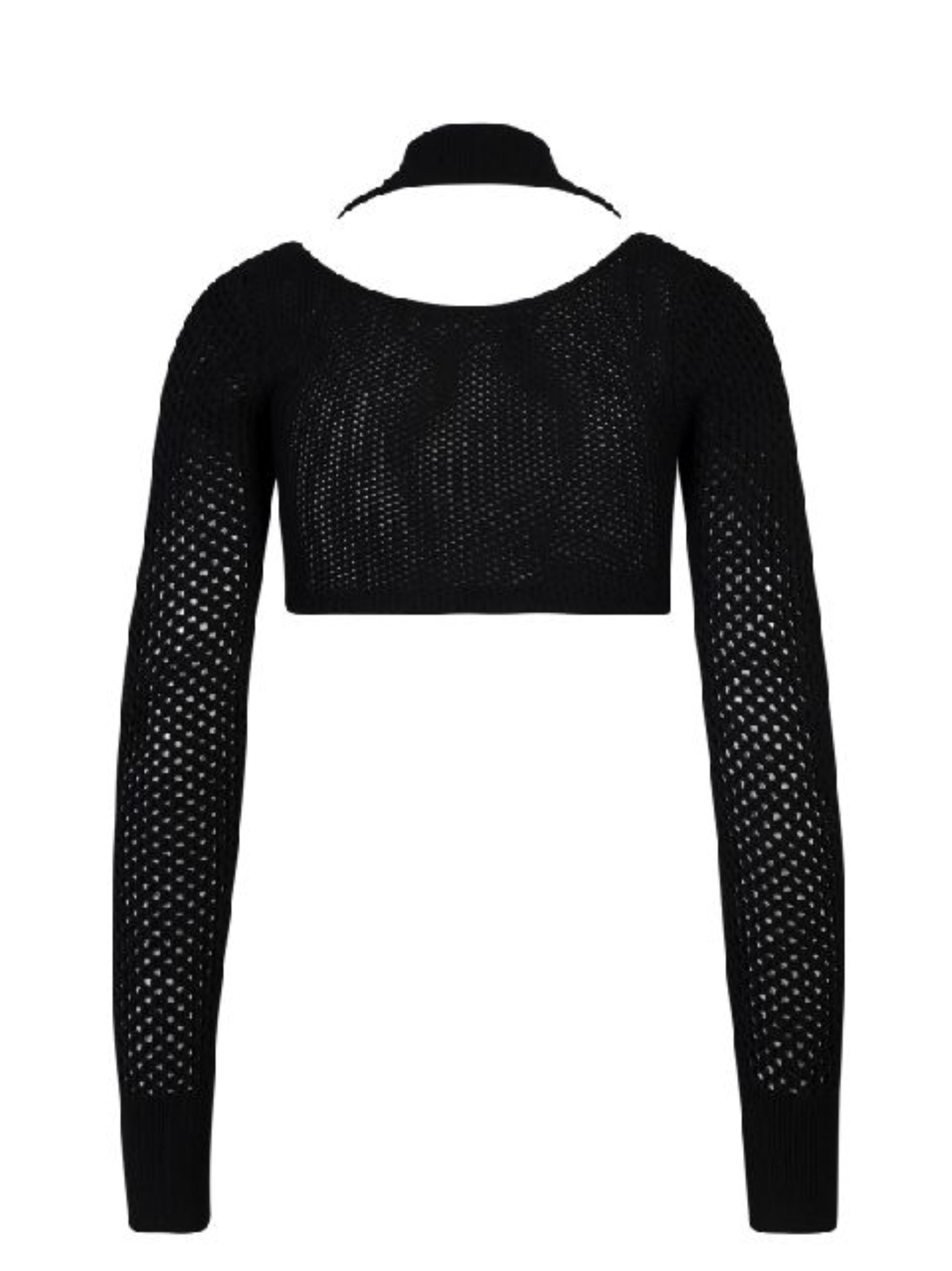 ANDREADAMO Fishnet-Knit Bra with Strappy Details