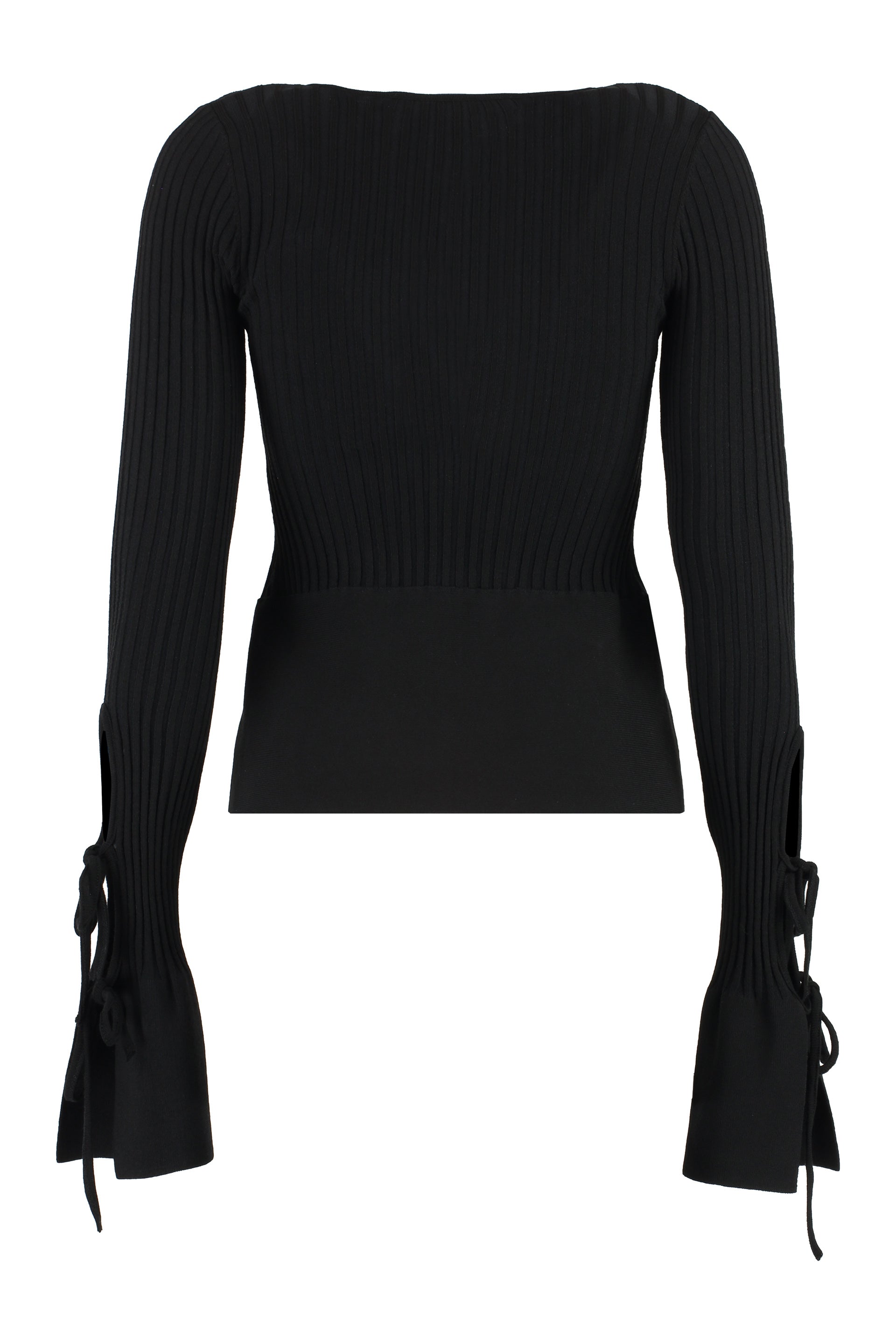 ANDREADAMO Long-Sleeve Cut-Out Top