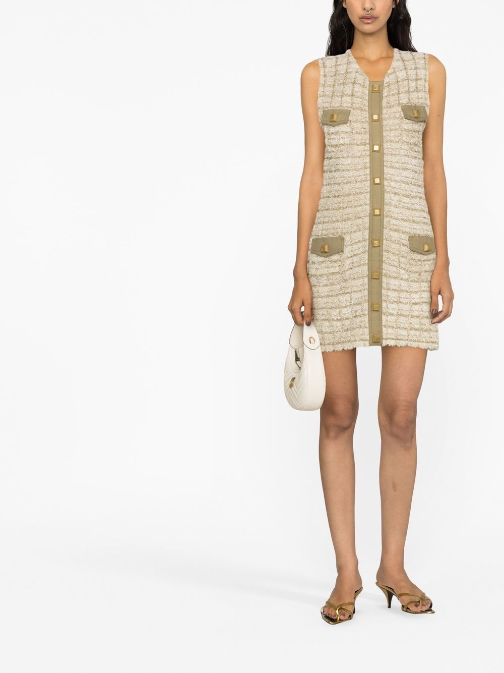BALMAIN Mini Tweed Short Dress