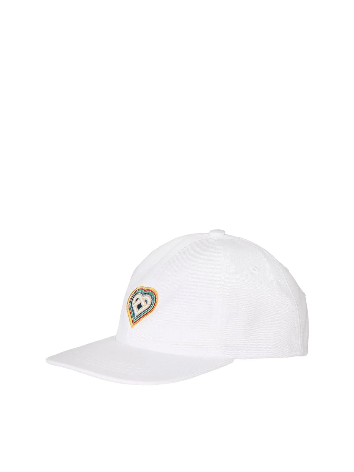 CASABLANCA Rainbow Heart Logo Baseball Cap