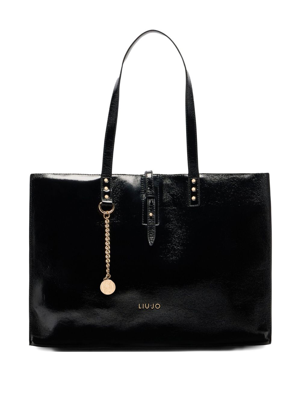 LIU JO Studded Logo Shoulder Handbag