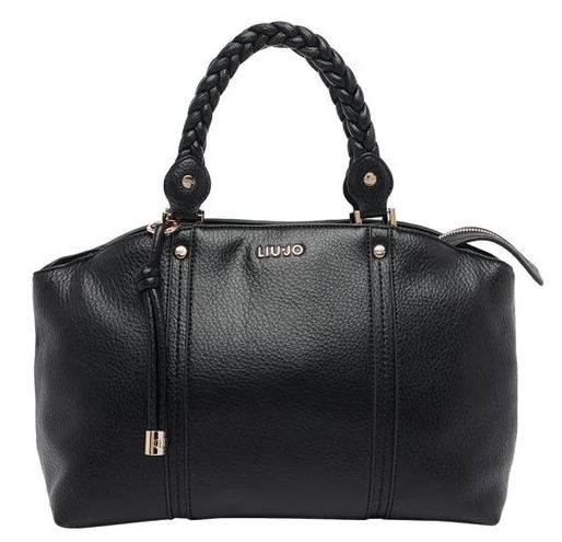 LIU JO Braided Leather Handle Handbag