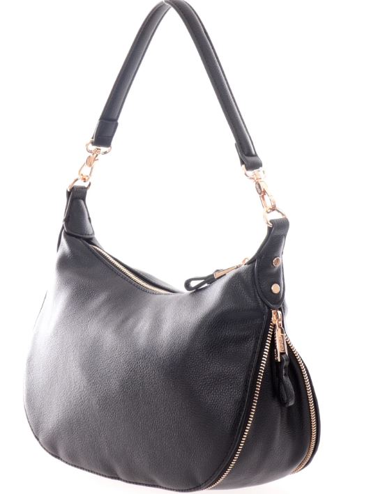 LIU JO Curved Zip Shoulder Handbag