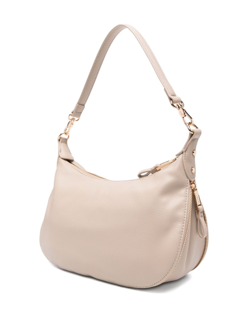LIU JO Curved Zip Handbag with Detachable Strap