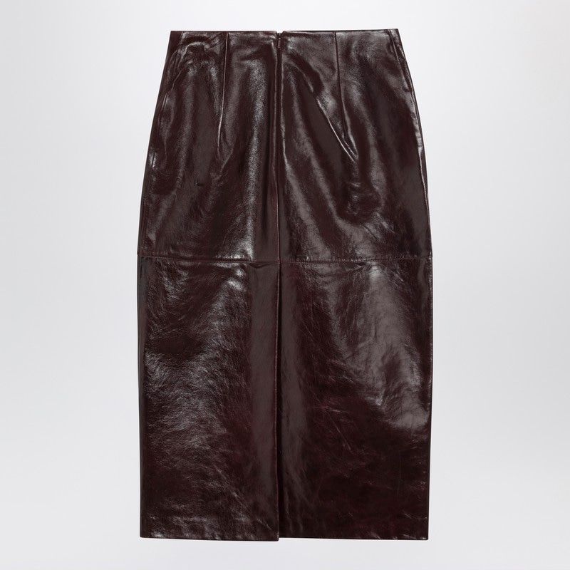 MAX MARA SPORTMAX Elegant Leather Pencil Skirt - Regular Fit