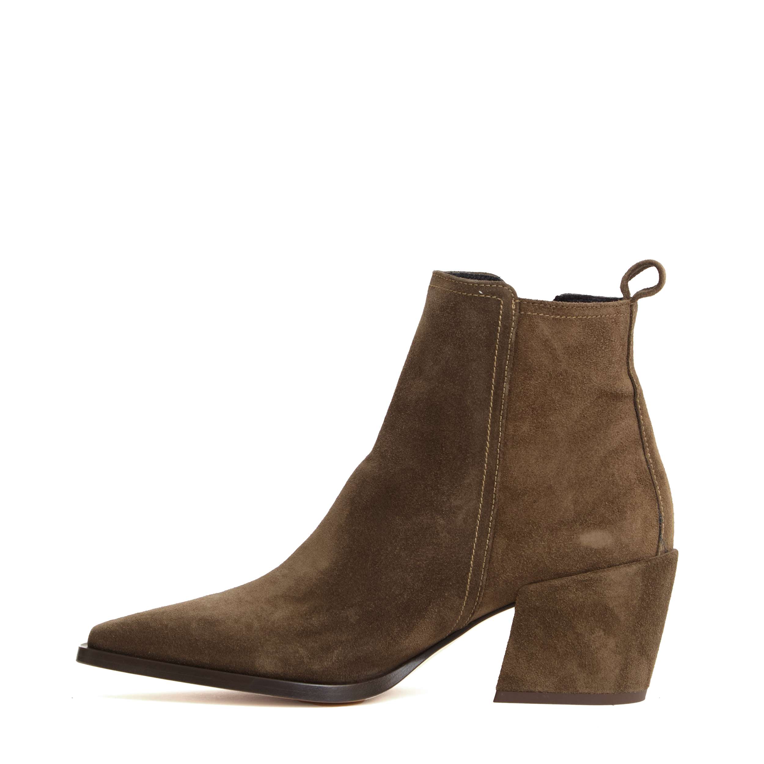 AGL Stylish Ankle Boots with Zip Closure